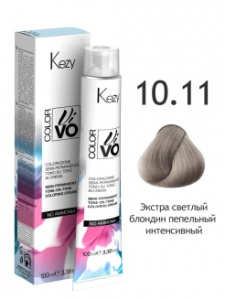 Крем-краска б/аммиака KEZY COLOR VIVO 10.11 100мл