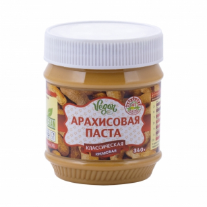 Арахисовая паста Азбука Продуктов Классическая кремовая 340 гр