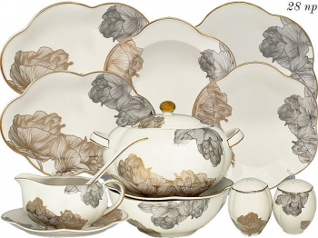 666-376 Обеденный сервиз 28пр. МИЛЛЕНИУМ  в под.уп.(х1)