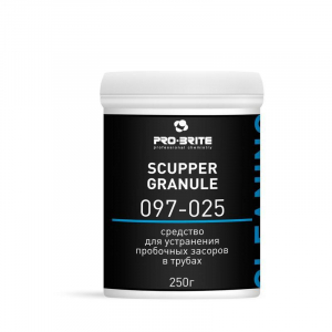 SCUPPER GRANULE Гранулы для удаления пробочных засоров в сточных трубах 0,25л