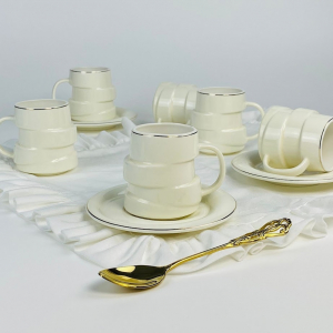 155-006 Кофейный набор 12пр. 140мл в под.уп.(х8)Фарфор