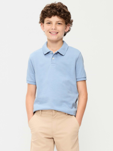 School Uniform Pique Polo Shirt for Boys
