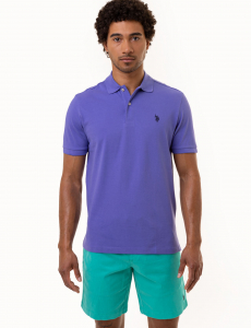 SOLID PIQUE SMALL LOGO POLO SHIRT