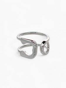 Серьги каффы «Булавка», цвет серебро