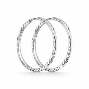 Серьги родированные серебро 925*