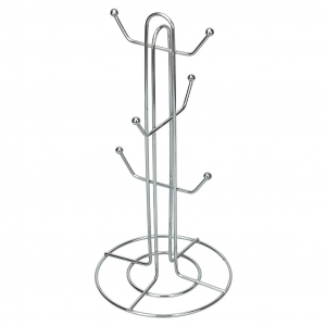 Подставка хромированная 6 крючков для чашек 