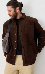 Рубашка вельвет F221-0470 brown