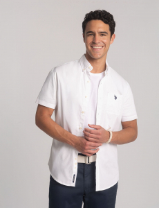 SHORT SLEEVE STRETCH POPLIN SHIRT