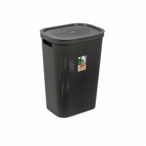 Корзина для белья INFINITY 59л темно-серая