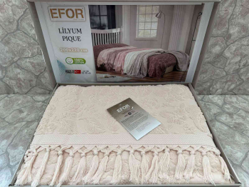 Покрывало EFOR LILYUM махровое (200*220) персиковый SOMON