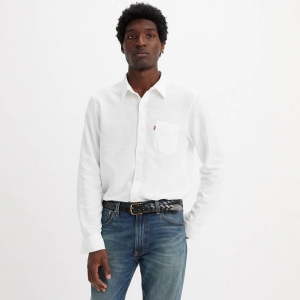 Sunset One Pocket Cotton Linen Standard Fit Shirt