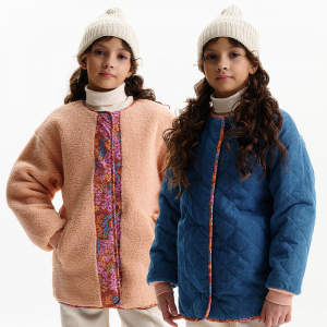 GZBM4319 двусторонняя куртка для девочек (1 шт в кор.)