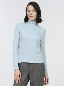 Водолазка из вискозного трикотажа с шерстью