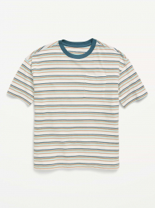 Oversized Short-Sleeve Pocket T-Shirt for Boys