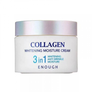 Крем для лица 3 в 1 осветляющий Enough с коллагеном - Collagen Whitening Moisture Cream, 50 мл