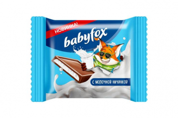 «BabyFox», молочный шоколад, 12 г (упаковка 100 шт)