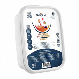 Пюре Малина - маракуйя (Агробар) замороженное, 250 г