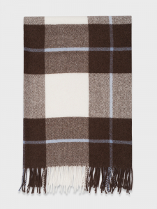 Палантин с плетением-узором 