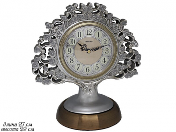 525-052 Часы настольные (х12) Полистоун