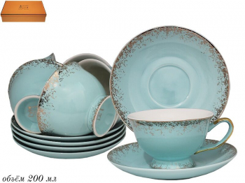 244-018 Чайный набор 12пр. 200 мл. в под.уп.(х8) Фарфор