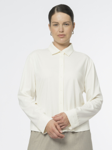 Трикотажная блуза рубашечного кроя