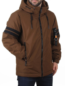 D6821 BROWN Куртка мужская зимняя (200 гр. холлофайбер)