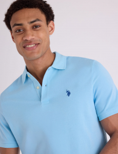 SOLID PIQUE SMALL LOGO POLO SHIRT