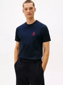 Smooth Cotton Interlock Crest T-Shirt