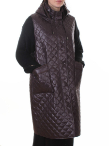 A-801 DK. VIOLET Жилет утепленный женский (50 гр. синтепон)