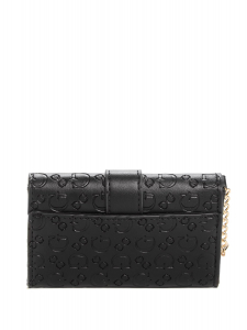 belted fold-over card case keychain