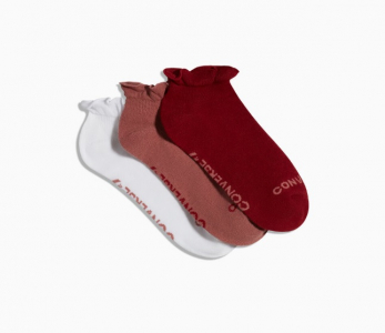 3-Pack Ruffle Quarter Socks