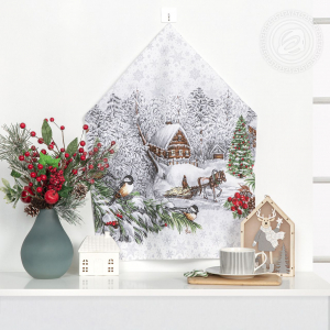 Полотенце кухонное из рогожки 