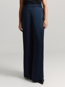 Брюки из атласной вискозы