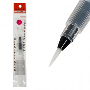 Кисть синтетика круглая №1 с резервуаром для воды, туши,чернил