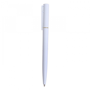 Ручка шариковая поворотная, 0.5 мм, стержень синий, белый корпус