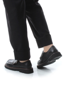 03-DYX02-2 BLACK Полуботинки женские (натуральная кожа)