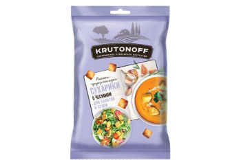 «Крутоноф», сухарики с чесноком для салатов и супов, 100 г
