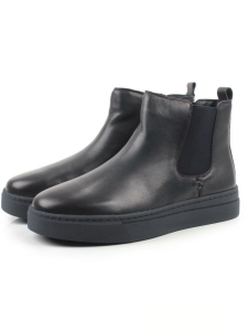 05-X30310A-7 DK. BLUE Ботинки демисезонные мужские (натуральная кожа, байка)