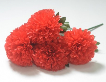 Искусственные цветы, Ветка в букете хризантема 7 голов огромная (1010237)