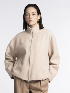 Утепленная куртка из пальтовой ткани