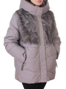 M-8869 GRAY Куртка зимняя женская (150 гр. холлофайбер)