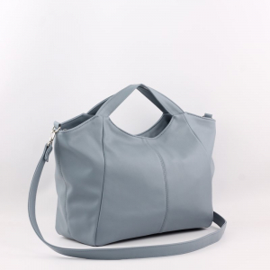 Сумка 351 гладкий серо-голубой ФОРМАТ 