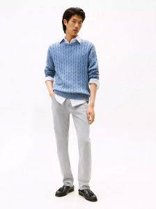 Garment Washed Straight 5-Pocket Pant