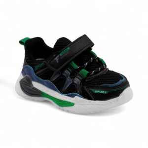 LED - кроссовки С7222-1 черные