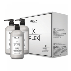 OLLIN X-PLEX НАБОР (№1 Активатор связей 250 мл; №2 Усилитель связей 250 мл*2)