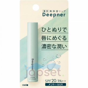 OMI Menturm Deepner Lip Stick Увлажняющий бальзам для губ, с 3 видами масел и витаминами, с ароматом ментола, 2,3 гр