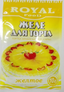 * Желе для торта желтое.10гр*240шт.