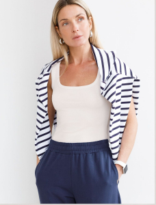 Топ облегающий из эластичного хлопка