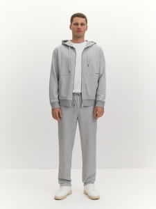 Брюки из хлопкового трикотажа с брендированным принтом