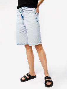 Шорты из эластичного денима